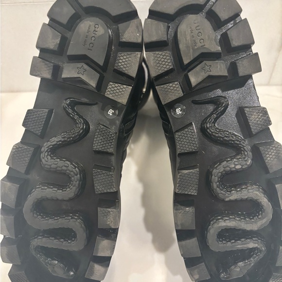 Nappa Frances GG Matelasse Platform Combat Boots - Picture 9 of 10